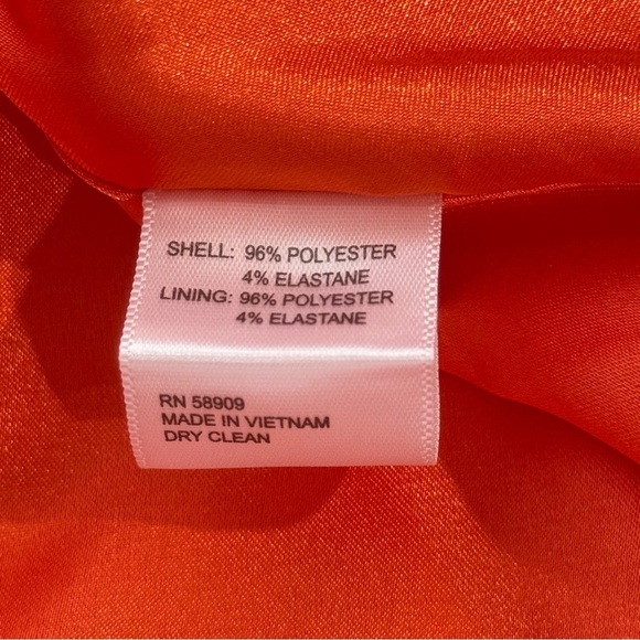 Antonio Melani Davina Size 0 NWT Mandarin Orange Sleeveless Low Back Gown - Picture 13 of 13